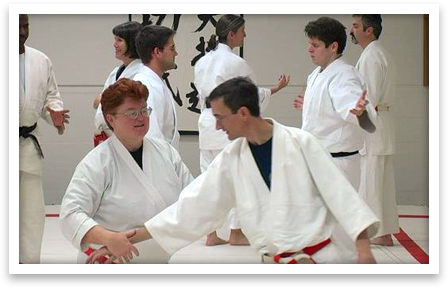 Aikido practice at Windsong Dojo