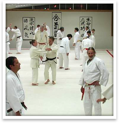 Aikido clinic group photo