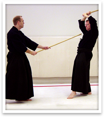Jodo training at Windsong Dojo
