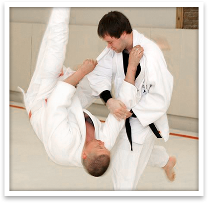 Judo throw at Windsong Dojo