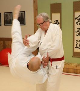 Jim Ellison demonstrating aikido at Windsong Dojo