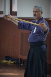 Jack Bieler demonstrating jodo